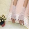 LeJulyeekay Women's Long Tulle Gloves Sheer Wedding Bridal Gloves Opera Length Party (D-white) view 4