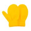 Toddler Winter Kids Mittens Yellow Soft Knitted Gloves Warm Thick Cold Protection Mitten for Boys Girls Yellow view 1