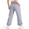 BOOPH Girls Sweatpants Kids Cotton Drawstring Joggers Athletic Pants with Pockets for Teen Girls Gray 11-12 Years view 4
