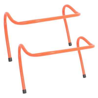 HANABASS 2pcs Plastic Agility Hurdles for Boys and Girls Speed Training Equipment for Football and Sports Coordination and Balance Design for Outdoor Use