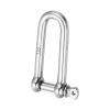PATIKIL Screw Pin Shackle 10mm 3/8" 1764lb, 316 Stainless Steel Forged Long D Shackle Marine Grade for Chains Wire Rope Outdoor, Silver view 3
