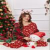Ekouaer Womens Pajamas Set Long Sleeve Loungewear Soft Lounge Set Joggers with Pockets,XX-Large,Red Christmas view 3