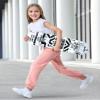 BOOPH Girls Sweatpants Kids Cotton Drawstring Joggers Athletic Pants with Pockets for Teen Girls Coral Pink 11-12 Years view 3