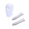 Balaclava Full Face Mask Sun Cover UV Protection Arm Guard Headgear White White 1 pack for Outdoor Activities for Men and Women Breathable Windproof Elastic Sport Workout Yoga Running Accessories view 1