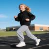 BOOPH Girls Sweatpants Kids Cotton Drawstring Joggers Athletic Pants with Pockets for Teen Girls Gray 7-8 Years view 3