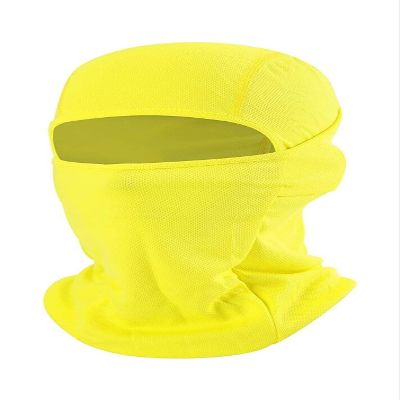 Balaclava Full Face Mask Sun Cover UV Protection Arm Guard Headgear Yellow 02 1 pack G-24 for Outdoor Activities for Men and Women Breathable Windproof Elastic Sport Workout Yoga Running Accessories