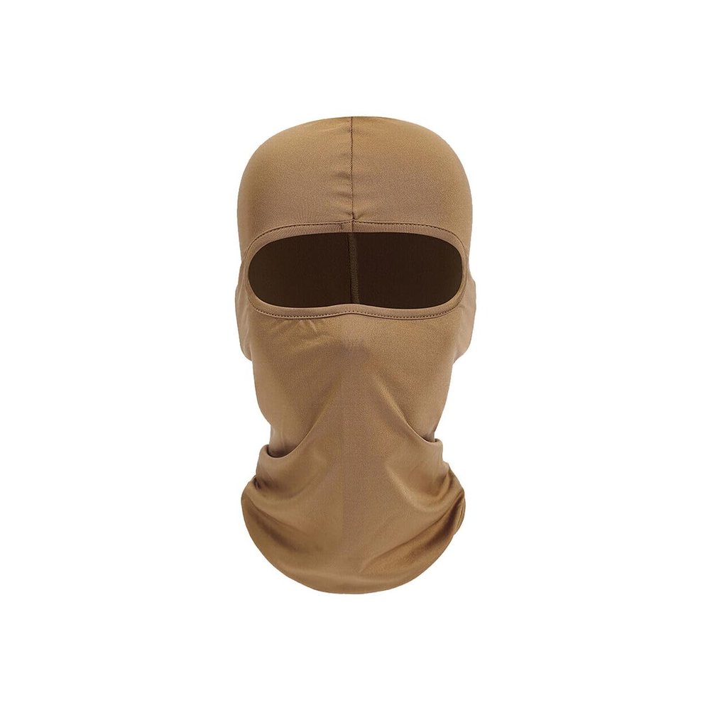 Balaclava Full Face Mask UV Protection Ski Sun Hood Tactical Masks for Khaki for Outdoor Activities for Men and Women Breathable Windproof Elastic Sport Workout Yoga Running Fitness Gym Accessories