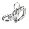 QualiTime 2Pack 316 Stainless Steel Swivel Eye Snap Shackle, 3.5"(87mm) Quick Release Shackle, Sailing Rigging, SCBA Mask Clip, Spinnaker Halyard Shackles, Silver view 4