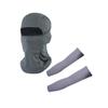 Balaclava Full Face Mask Sun Cover UV Protection Arm Guard Headgear Gray 02 1 pack G-7 for Outdoor Activities for Men and Women Breathable Windproof Elastic Sport Workout Yoga Running Accessories view 1