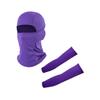 Balaclava Full Face Mask Sun Cover UV Protection Arm Guard Headgear Purple 02 1 pack G-17 for Outdoor Activities for Men and Women Breathable Windproof Elastic Sport Workout Yoga Running Accessories view 1