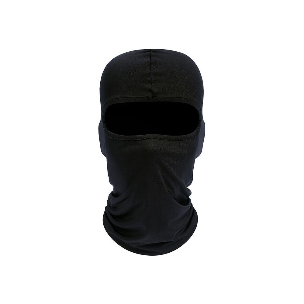 Balaclava Face Mask Sun Cover UV Protection Arm Guard for Headgear Black 1 pack for Outdoor Activities for Men and Women Breathable Windproof Elastic Sport Workout Yoga Running Fitness Gym Accessories