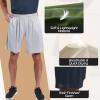 BOOJO 3 Pack Gym Basketball Mens Shorts - Quick Dry Black Workout Athletic Shorts with Pockets for Casual Running (S-6XL) view 3