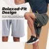 BOOJO 3 Pack Gym Basketball Mens Shorts - Quick Dry Black Workout Athletic Shorts with Pockets for Casual Running (S-6XL) view 4