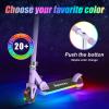 Rahmory Kick Scooter for Ages 5-12,Kid, Teens. Max Load 155 LBS. Foldable, Lightweight, with Light up Wheels and Dynamic Light Deck, Teen and Adults, 3 Adjustable Levels. view 2