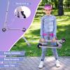 Rahmory Kick Scooter for Ages 5-12,Kid, Teens. Max Load 155 LBS. Foldable, Lightweight, with Light up Wheels and Dynamic Light Deck, Teen and Adults, 3 Adjustable Levels. view 4