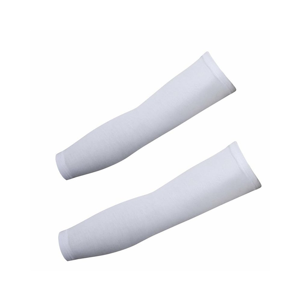 NineFit Basics Balaclava Full Face Mask Sun Cover UV Protection Arm Guard Arm Guard White 1 pack for Outdoor Activities for Men and Women Breathable Windproof Elastic Sport Workout Yoga Running Accessories