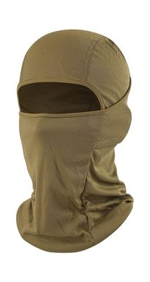 Balaclava Full Face Mask Sun Cover UV Protection Arm Guard Headgear Coffee 02 1 pack for Outdoor Activities for Men and Women Breathable Windproof Elastic Sport Workout Yoga Running Accessories