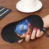 AFPANQZ Cool Flame Baseball Glasses Case Lightweight Portable Travel Zipper Eyeglasses Case Zipper Eyeglass Case with Belt Clip Travel Outdoor Bag Pouch view 3