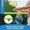 32ft Regulation Size Portable Outdoor Volleyball Net Set System for Backyard Beach with Height Adjustable Poles, PU Volleyball and Pump, Carry Bag, Boundary Line - Easy Set Up & Anti-Sagging view 4
