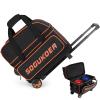 SOGUKOER 2 Ball Bowling Bag with Wheels, Lightweight Trolley Double Ball Bowling bags with Large Separate Shoe Compartment and Oversized Accessory Pocket, Retractable Handle Extends To 39.5" view 1