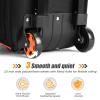 SOGUKOER 2 Ball Bowling Bag with Wheels, Lightweight Trolley Double Ball Bowling bags with Large Separate Shoe Compartment and Oversized Accessory Pocket, Retractable Handle Extends To 39.5" view 3