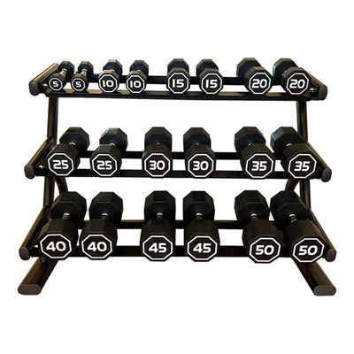 5-50lb apollo High-end Coated Octagon Dumbbell550LB TOTAL 10 PAIRS DUMBBELL,2 pieces per specification, without dumbbell racks
