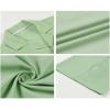 KEYWANTS Kids Summer Beach Linen Formal Outfit for Boys Dress Clothes Sage Green Short Sleeve Button Down Collared Shirt and Pants 2 Piece Set Size 11 view 2