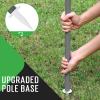 20ft Portable Outdoor Badminton Net Set for Driveway Backyard, Beach, Park with Durable Anti-Sag PE Net, Heavy Duty Steel Poles, 4 Badminton Rackets, 3 Shuttlecocks and 600D Carry Bag view 2