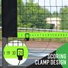 20ft Portable Outdoor Badminton Net Set for Driveway Backyard, Beach, Park with Durable Anti-Sag PE Net, Heavy Duty Steel Poles, 4 Badminton Rackets, 3 Shuttlecocks and 600D Carry Bag view 3