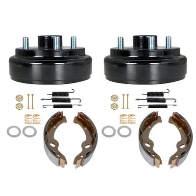 YSMN Golf Cart 24 Teeth Rear Brake hub Drums Brake Shoe Spring Kit Replacement for EZGO TXT 1996-Up Electric Model 17082-G2 27943-G01 27944-G01