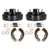 YSMN Golf Cart 24 Teeth Rear Brake hub Drums Brake Shoe Spring Kit Replacement for EZGO TXT 1996-Up Electric Model 17082-G2 27943-G01 27944-G01 view 1