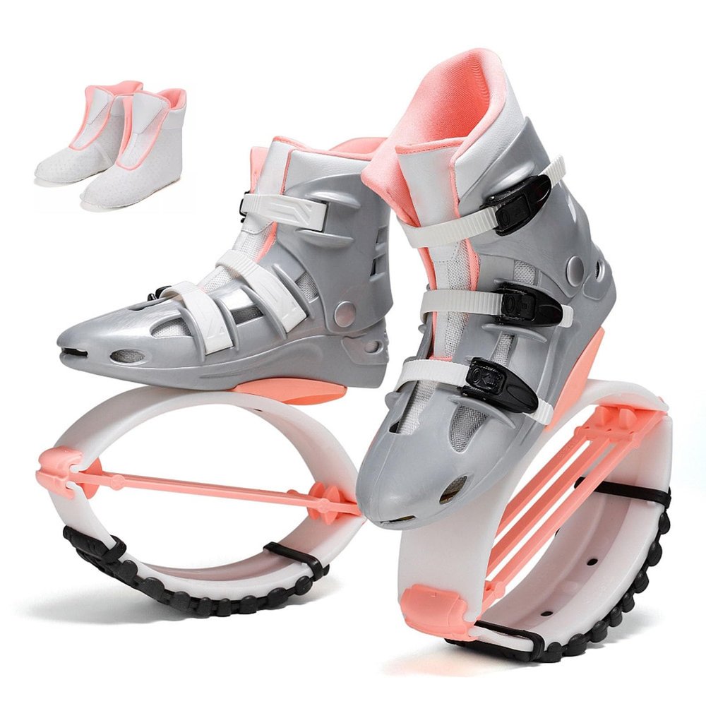CYHTYM Kangaroo Jump Shoes Women's Adjustable Bouncing Shoes, Socks are Detachable, Fitness Training Moon Boots(Medium)