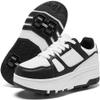 ANEFUN Roller Skate Shoes for Kids Girls Boys Detachable Wheeled Fashion Sneakers view 1