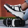 ANEFUN Roller Skate Shoes for Kids Girls Boys Detachable Wheeled Fashion Sneakers view 2
