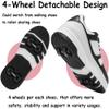 ANEFUN Roller Skate Shoes for Kids Girls Boys Detachable Wheeled Fashion Sneakers view 4