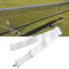 Yuecoom Tennis Net Center Strap,Adjustable Height Tennis Net Straps,Tennis Court Net Center Strap,Tennis Net Center Strap Replacement for for Driveway Sports Training-White view 3