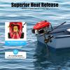 4 Stroke 200CC Outboard Motor Boat Engine, 3.5KW Boat Motor with Air Cooling System CDI System Marine Boat Motor, Inflatable Fishing Boat Engine for 13.12 to 19.69 ft Gasoline Boat Engine view 3
