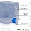 EvaClean Collapsible Water Containers with Spigot 5.3 Gal - Portable, Reusable - BPA Free, Foldable, Leak-Proof Camping Water Jug for Outdoors, Hiking, Survival Kit, and Emergency Preparedness 2-pack view 2