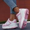 ANEFUN Roller Skate Shoes for Kids Girls Boys Detachable Wheeled Fashion Sneakers view 3