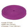 Rebower Nylon Webbing Strap, 25 Yards x 7/8 Inch Polypropylene Webbing Lightweight Strapping Backpack Band for DIY Gear Repair Outdoor Luggage Cargo Straps, Deep Hot Pink view 2