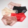 FEOYA Men Sissy Lace Panty with Bow Knot Crossdressing Transgender Lingerie Mesh Breathable Underwear Camel Toe Briefs Black M view 3