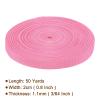 Rebower Nylon Webbing Strap, 50 Yards x 7/8 Inch Polypropylene Webbing Lightweight Strapping Backpack Band for DIY Gear Repair Outdoor Luggage Cargo Straps, Pink view 2
