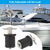 PATIKIL 1 Inch Boat Drain Plug, T Handle Stainless Steel Boat Plug Snap Drain Marine Twist Plug Rubber Plugs for Yachts Kayaks Marine Boat Drains view 4
