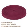 Rebower Nylon Webbing Strap, 50 Yards x 7/8 Inch Polypropylene Webbing Lightweight Strapping Backpack Band for DIY Gear Repair Outdoor Luggage Cargo Straps, Wine Red view 2