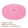Rebower Nylon Webbing Strap, 10 Yards x 7/8 Inch Polypropylene Webbing Lightweight Strapping Backpack Band for DIY Gear Repair Outdoor Luggage Cargo Straps, Pink view 2