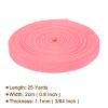 Rebower Nylon Webbing Strap, 25 Yards x 7/8 Inch Polypropylene Webbing Lightweight Strapping Backpack Band for DIY Gear Repair Outdoor Luggage Cargo Straps, Light Pink view 2
