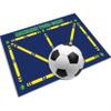Football Footstep Training Mat, Soccer Training Mat Dribble Silent Auxiliary Props Football Door Mat Non-Slip Mat for Corner Football Field Ground, Training Pace Ball Control Player Equipment (Version I) view 1