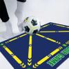 Football Footstep Training Mat, Soccer Training Mat Dribble Silent Auxiliary Props Football Door Mat Non-Slip Mat for Corner Football Field Ground, Training Pace Ball Control Player Equipment (Version I) view 2