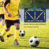 Football Footstep Training Mat, Soccer Training Mat Dribble Silent Auxiliary Props Football Door Mat Non-Slip Mat for Corner Football Field Ground, Training Pace Ball Control Player Equipment (Version I) view 3