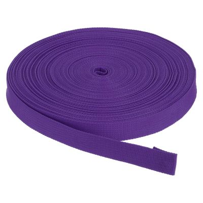 Rebower Nylon Webbing Strap, 50 Yards x 7/8 Inch Polypropylene Webbing Lightweight Strapping Backpack Band for DIY Gear Repair Outdoor Luggage Cargo Straps, Dark Purple